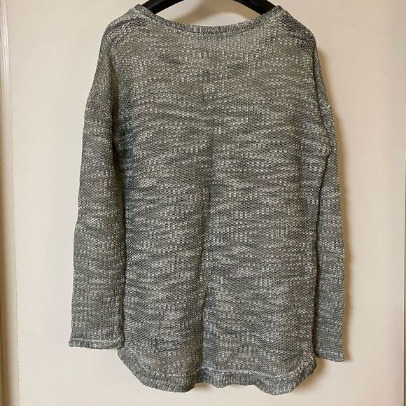 Maurices Green Marbled Knit with Lace Sweater - Picture 5 of 8